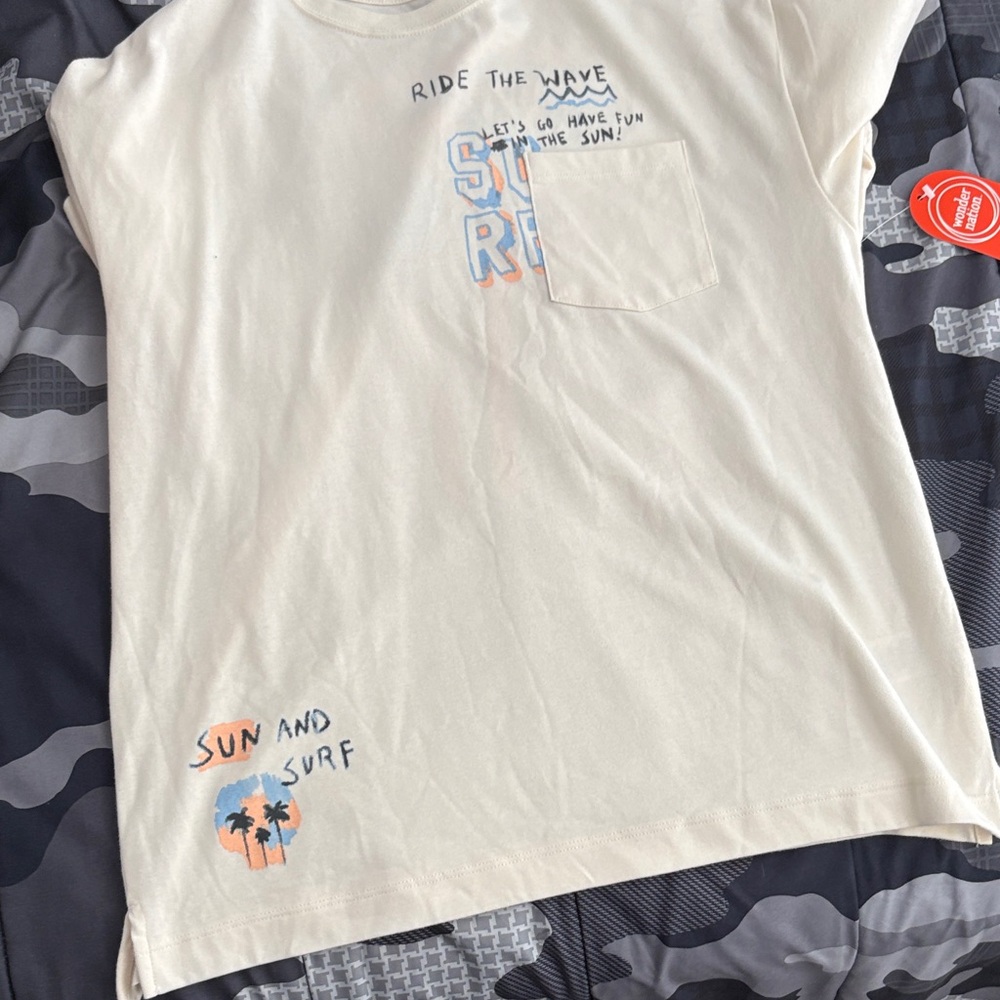 Wonder Nation Cream Surf Graphic Tee